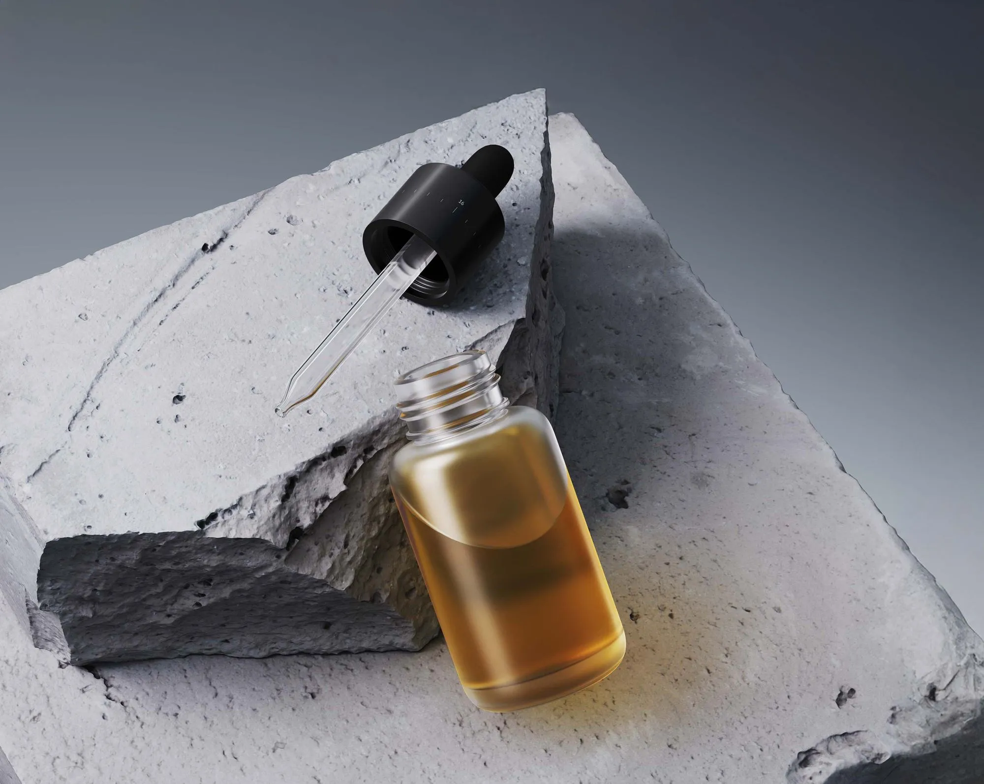 Glass Bottle and Dropper, Essential Oils