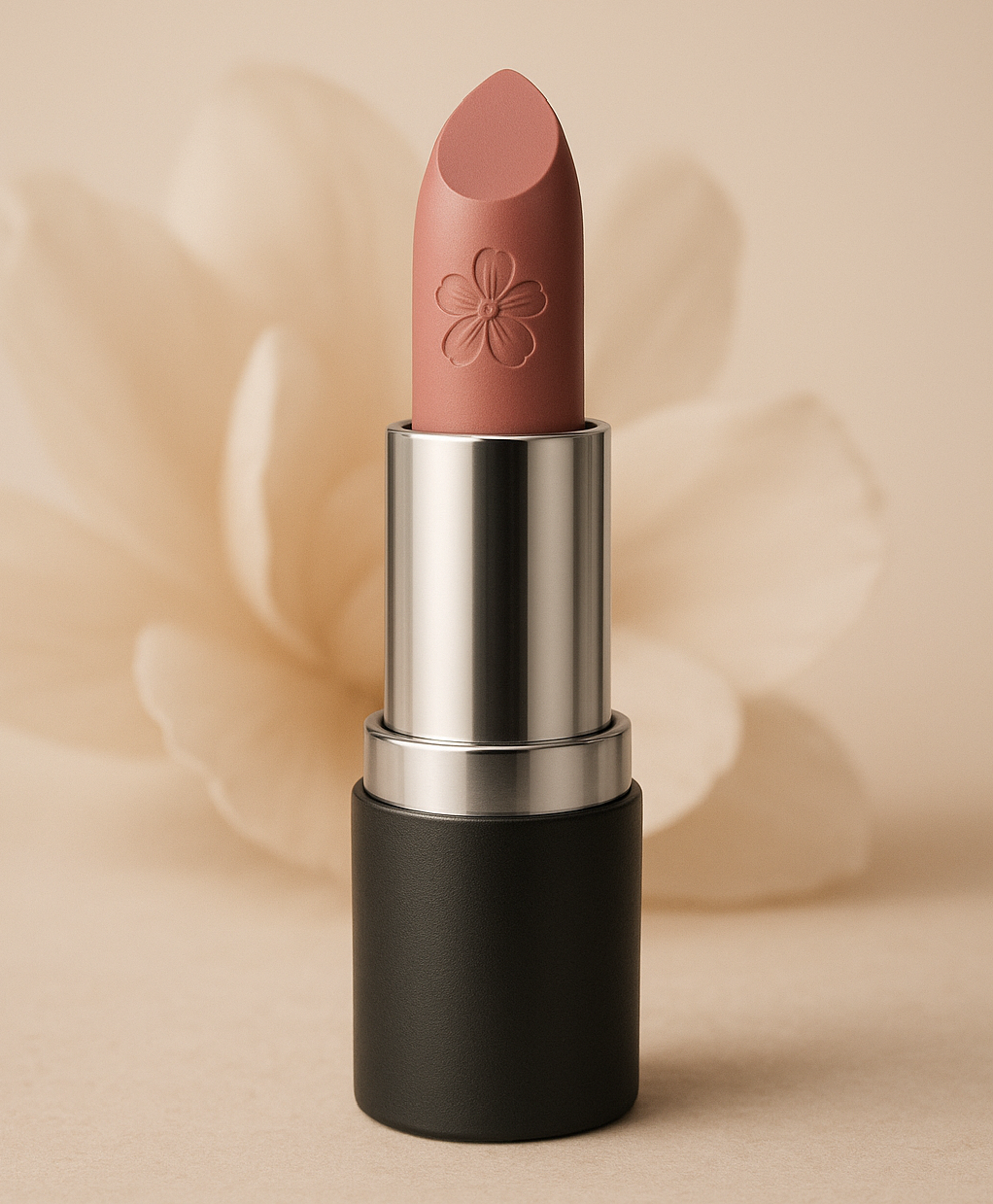 Lipstick with Flower Inlay, Silicon Mold